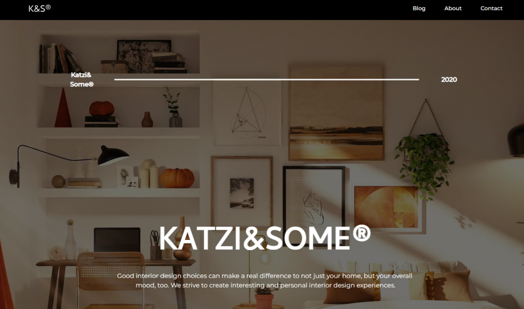 Katzi template home page