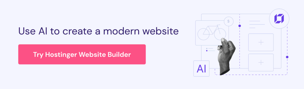 Website Builder in text banner