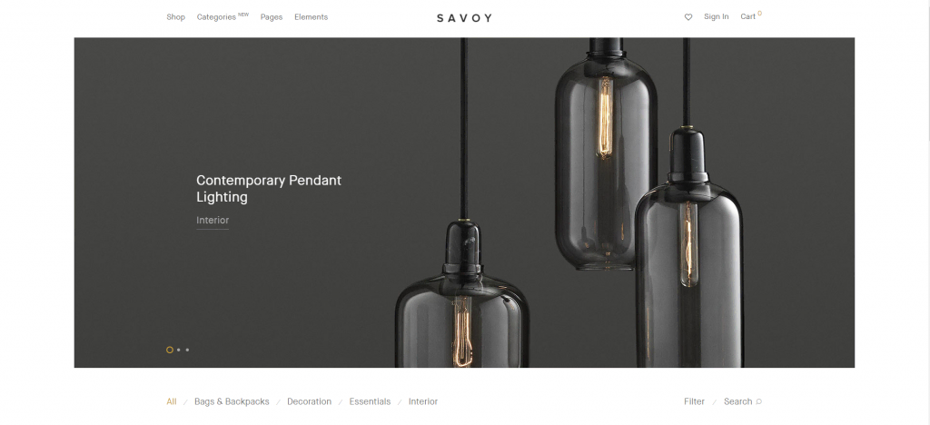 Savoy responsive WordPress theme