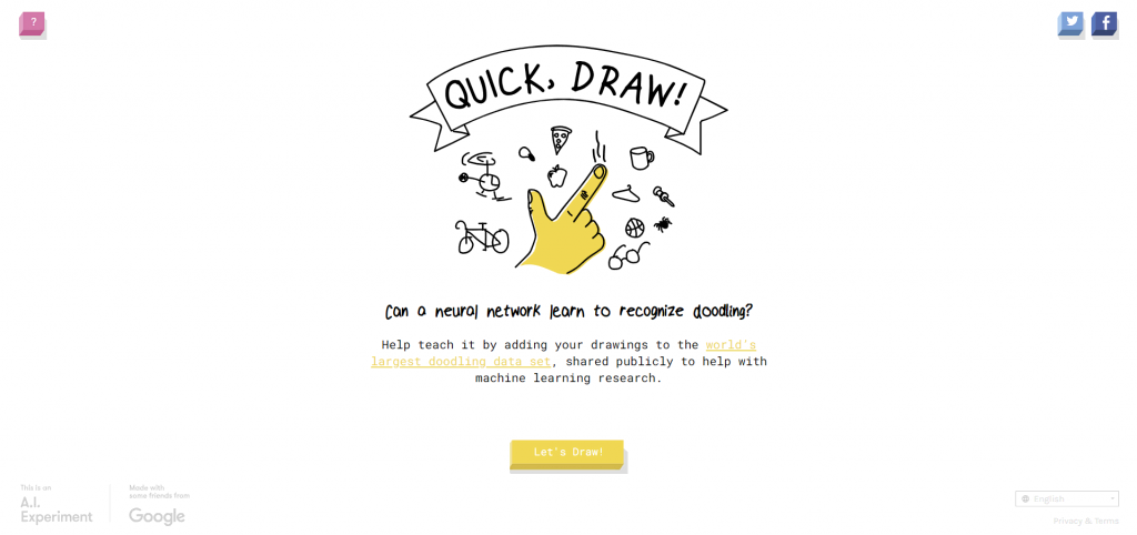 Site web bizarre Quick, Draw!