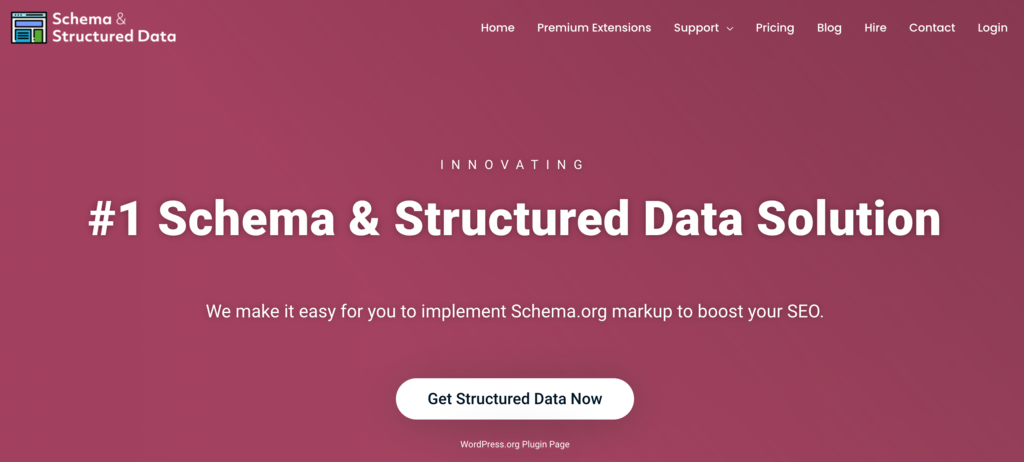 Schema and Structures Data homepage
