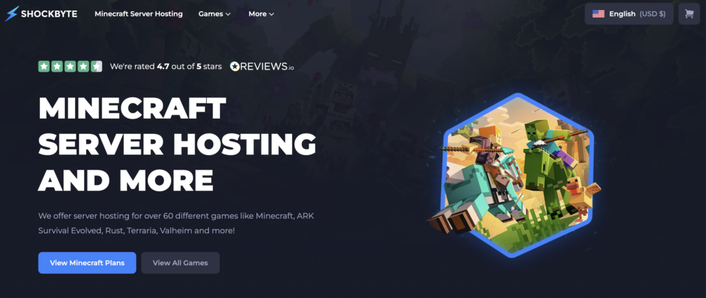 shockbyte home page