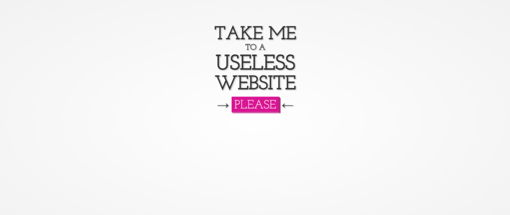Site web bizarre The Useless Web