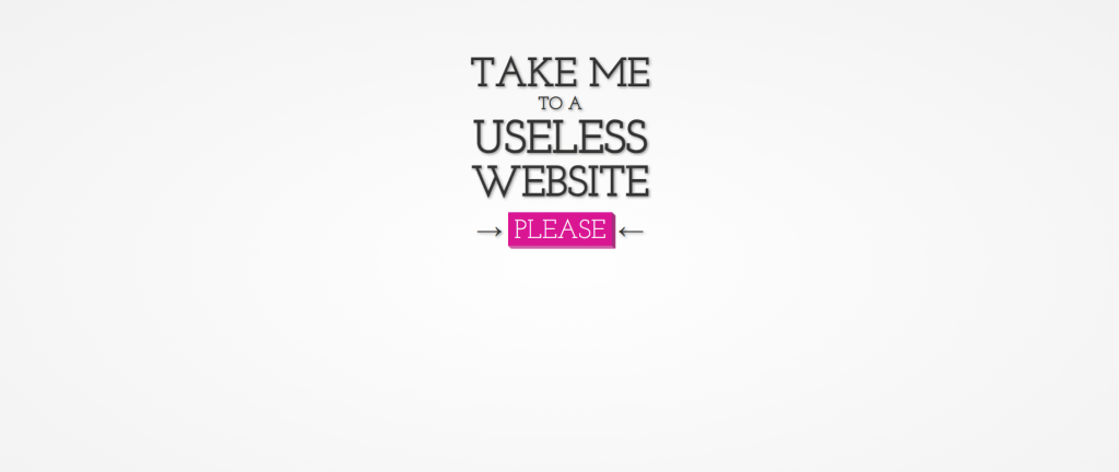 Useless Web weird website