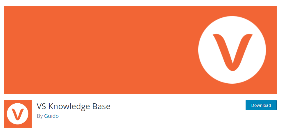 VS Knowledge Base official WordPress plugin page