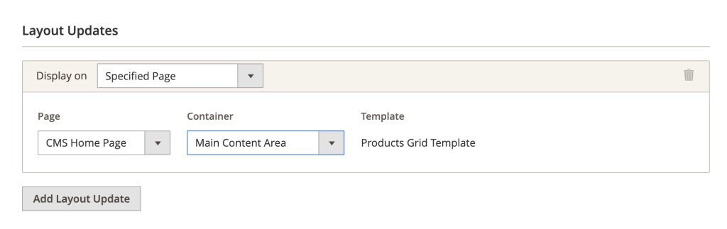 Customizing the widget's layout updates in Magento 2