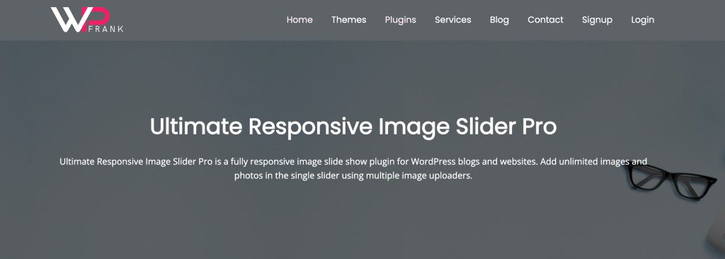 Ultimate Responsive Image Slider homepage