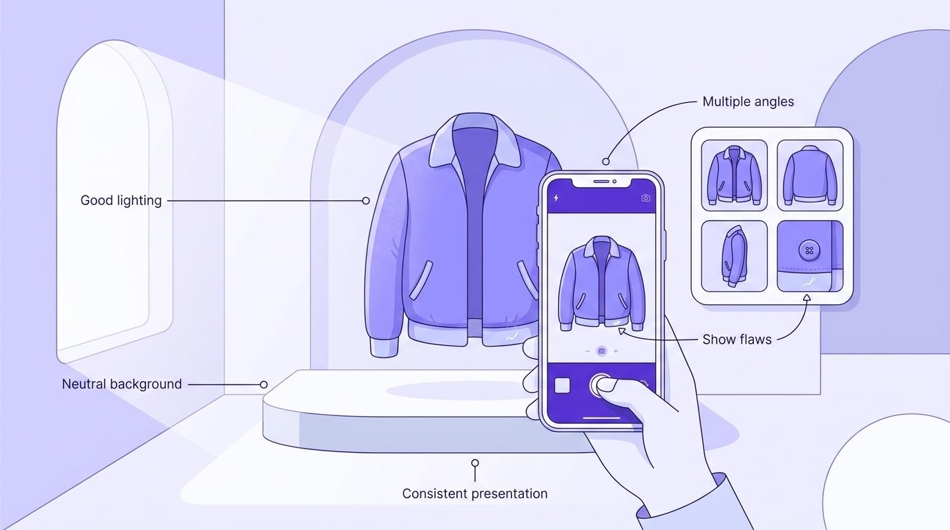 How to take a photo of your thrift item