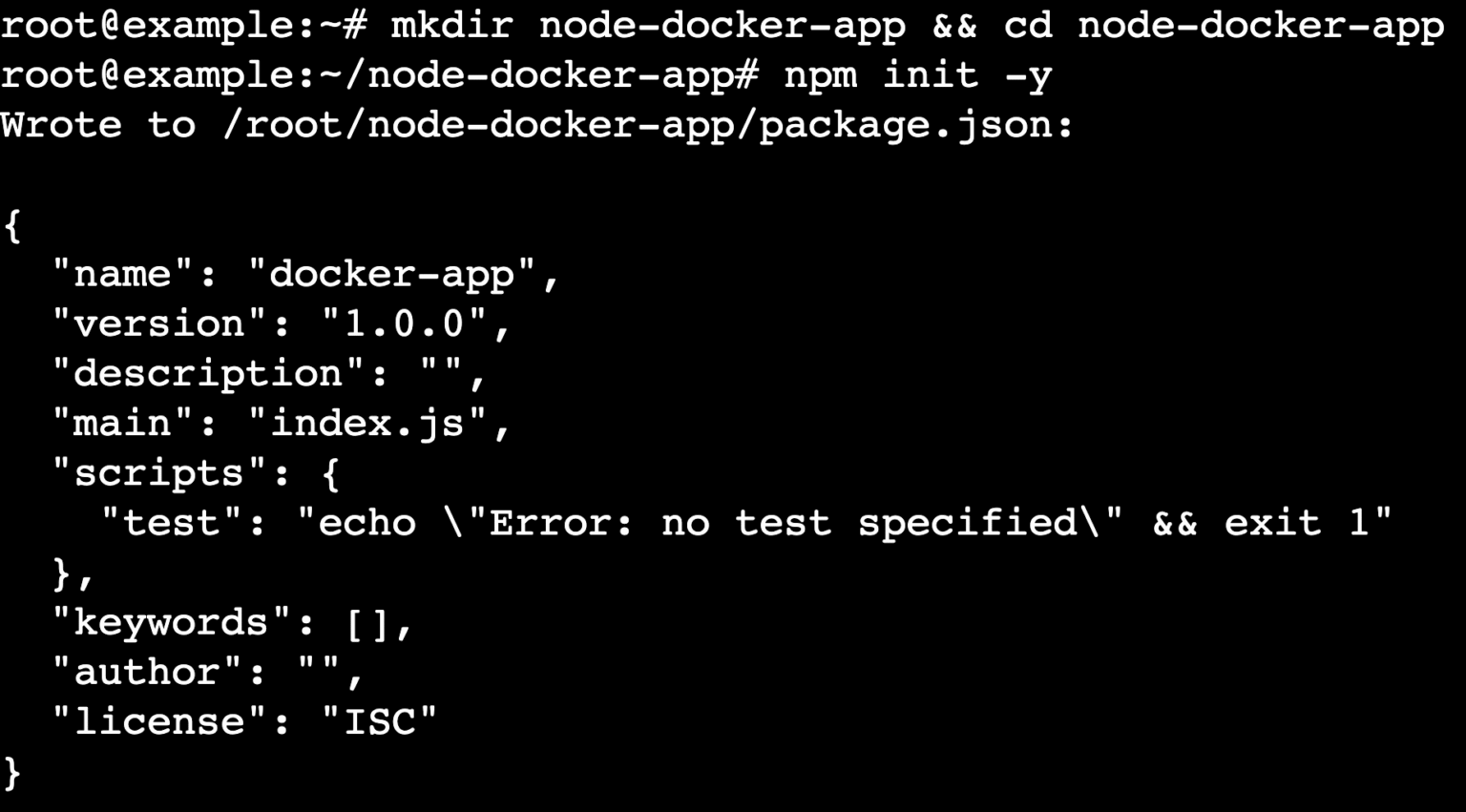 How to use Node.js with Docker