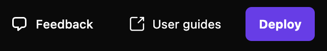 Deploy button within Hostinger Horizons