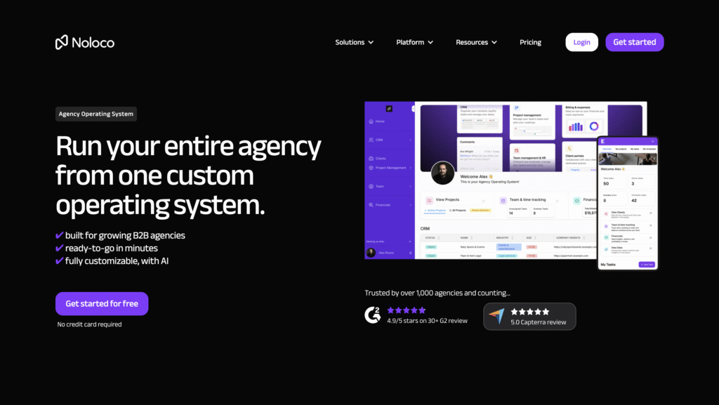 Noloco's home page