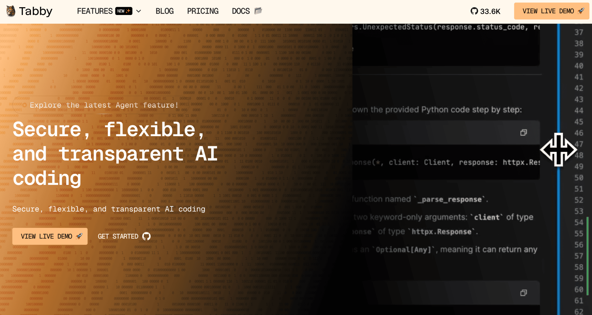 Homepage of Tabby