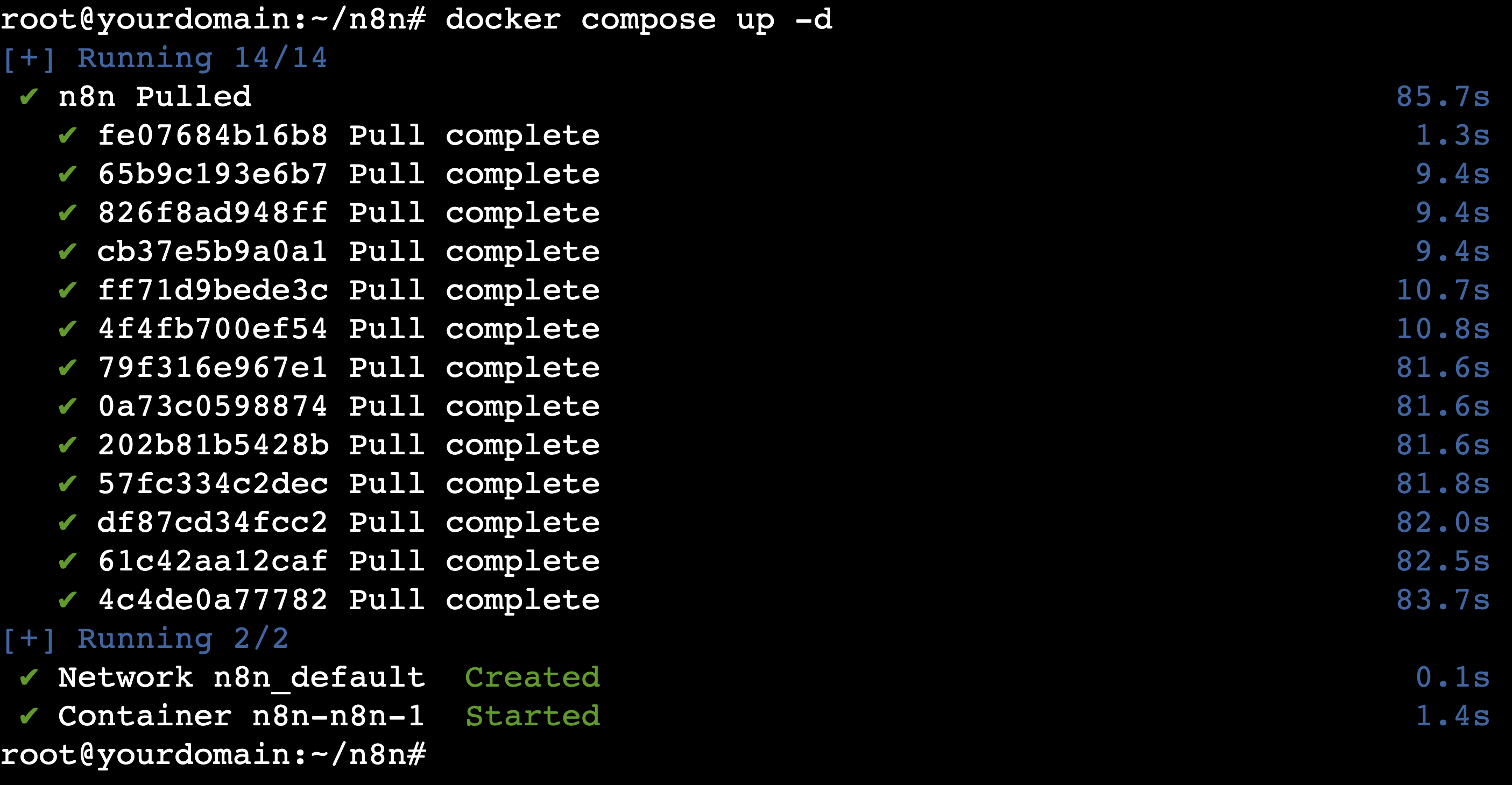 How do you run n8n with Docker?
