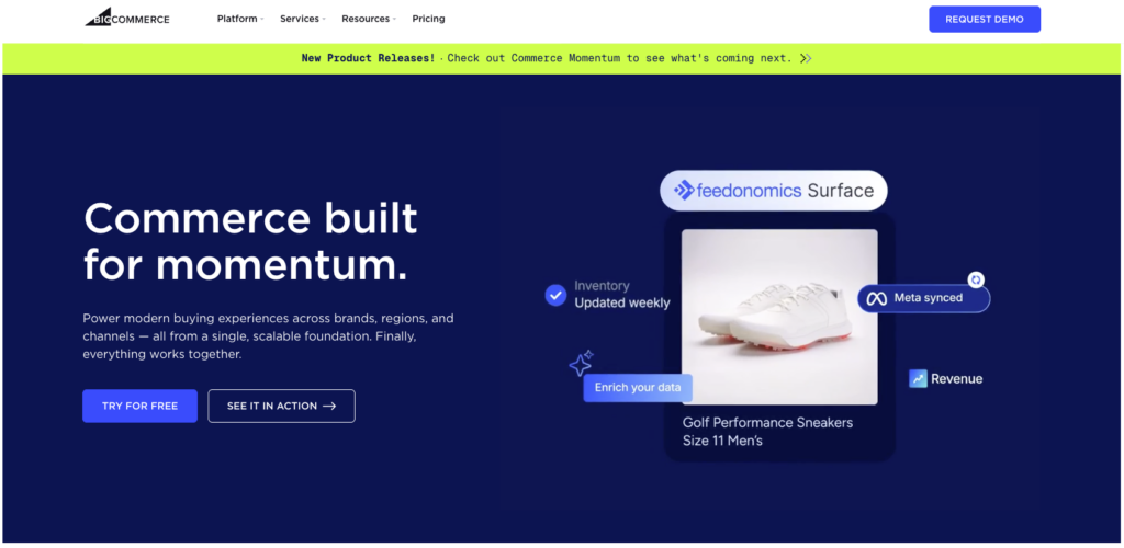 Bigcommerce landing page