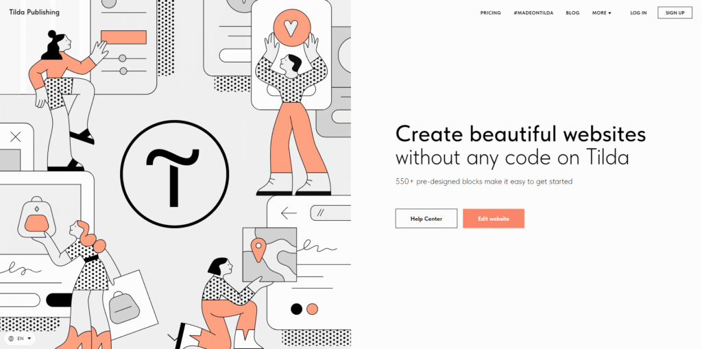 Tilda landing page