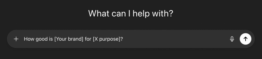 Preview of prompt in ChatGPT