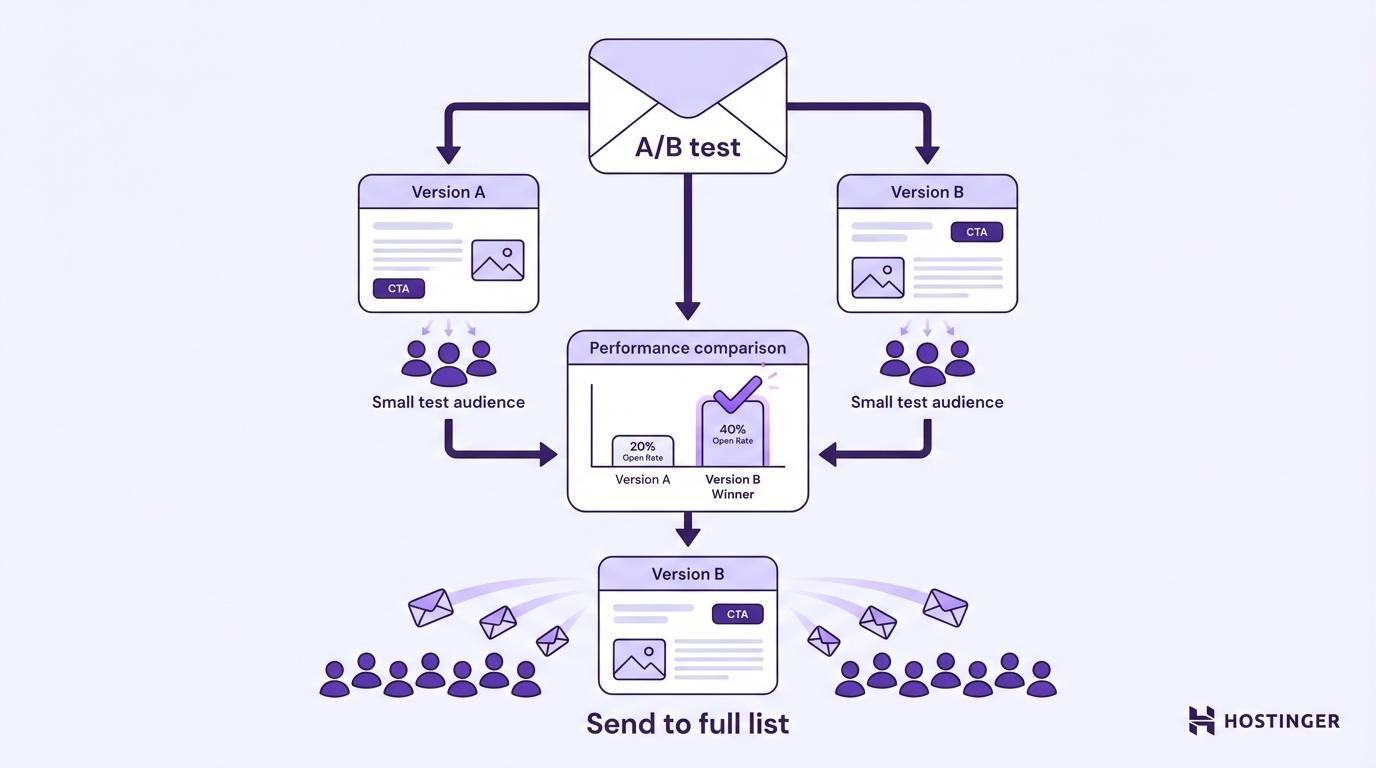A/B testing as part of B2B email marketing strategy