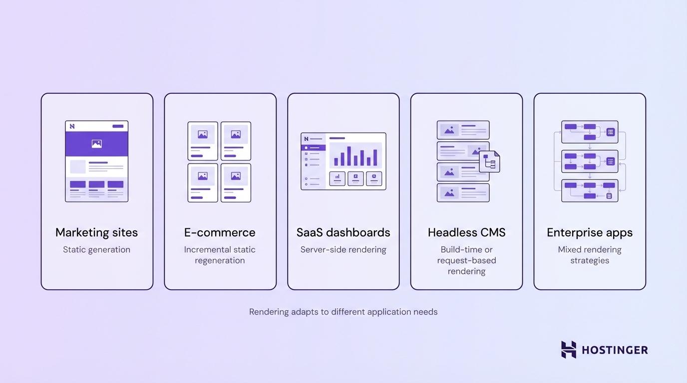 Application types you can build with Next.js