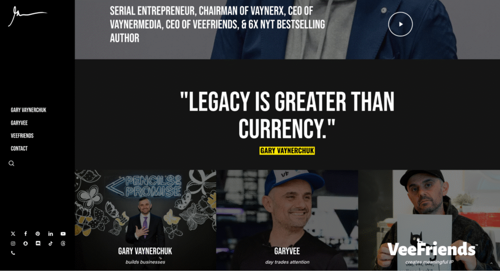 gary-vaynerchuck-personal-website Gary Vaynerchuk's personal website