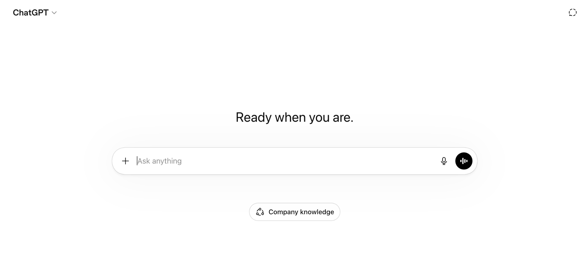 ChatGPT new chat page