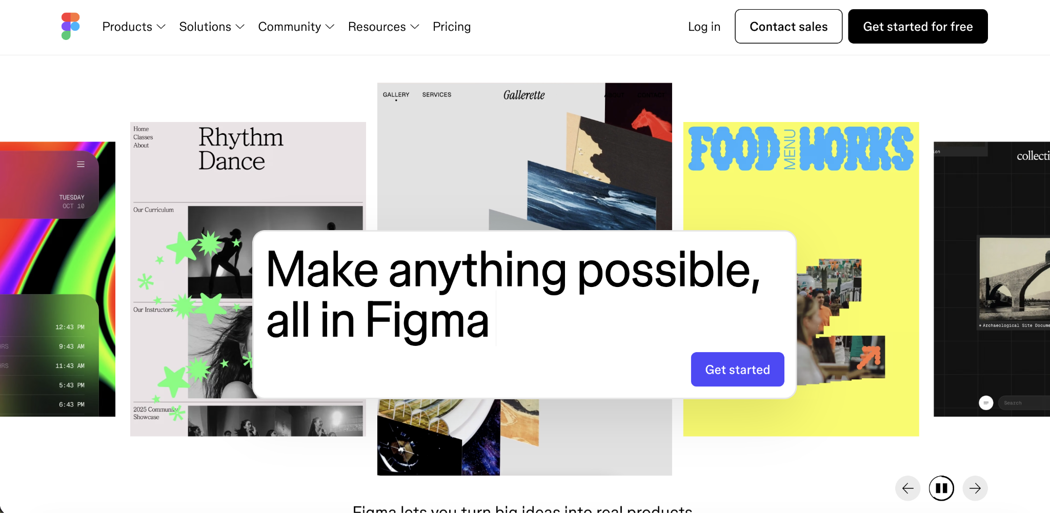 Figma home page