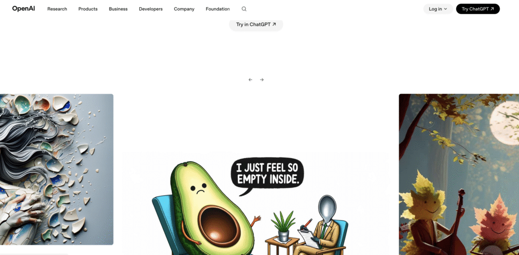 Cartoon avocado in therapy, sad and saying "I just feel so empty inside," talking to a spoon-faced therapist taking notes.