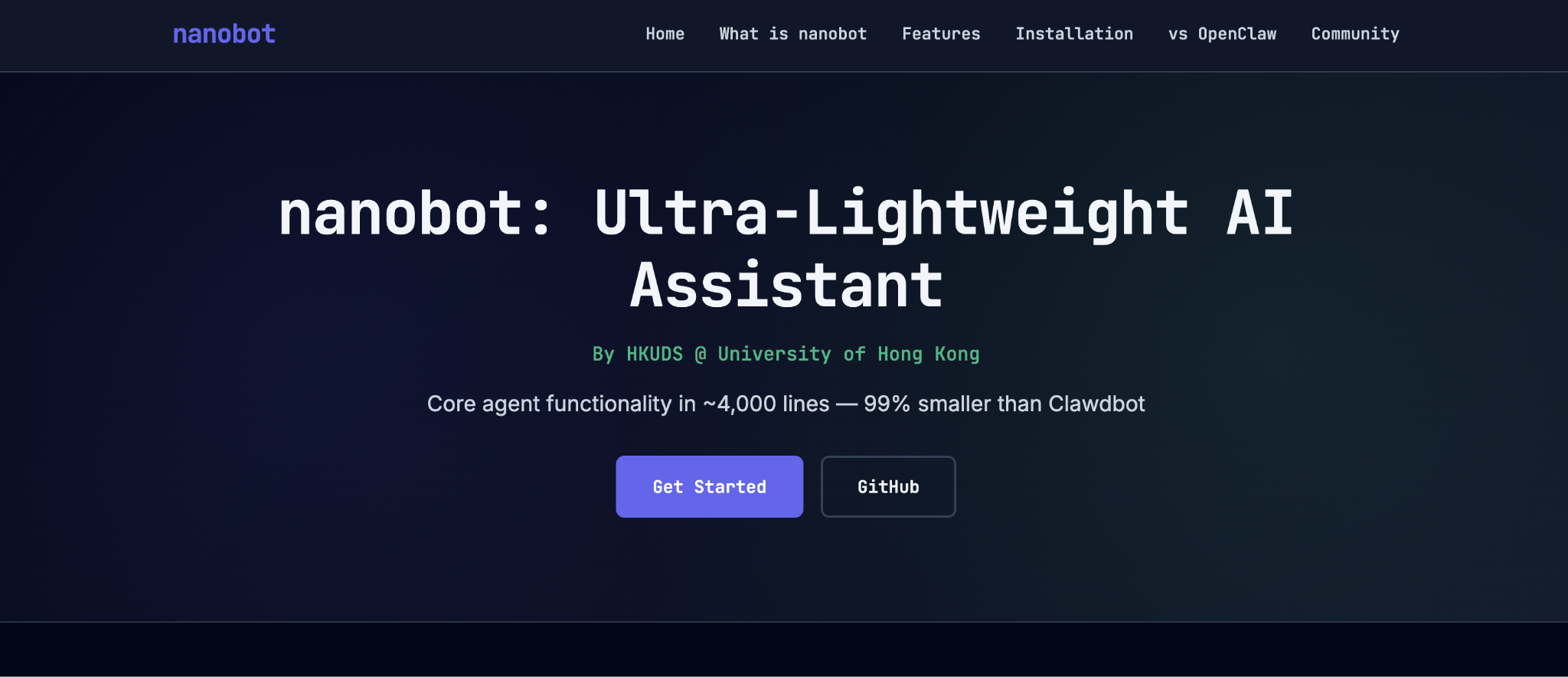OpenClaw alternatives - Nanobot