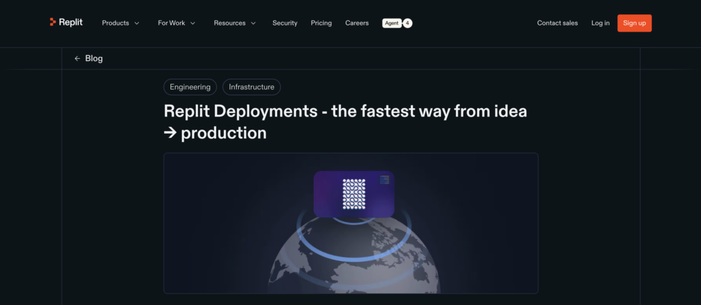 Replit Deployments, a hosting option for apps developed or imported inside Replit's browser-based environment, including projects started with Codex.