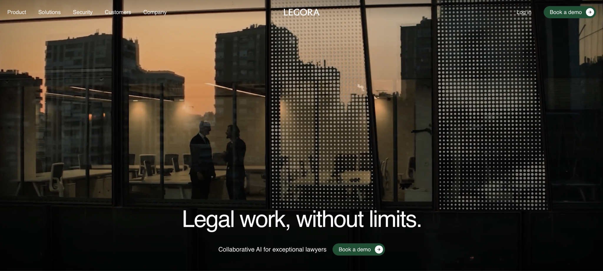 Legora home page