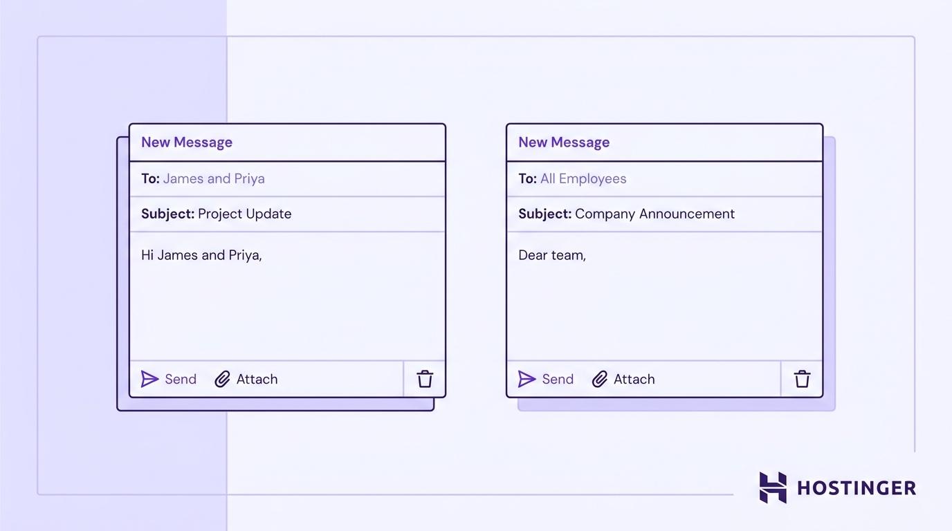 Professional email greetings for groups