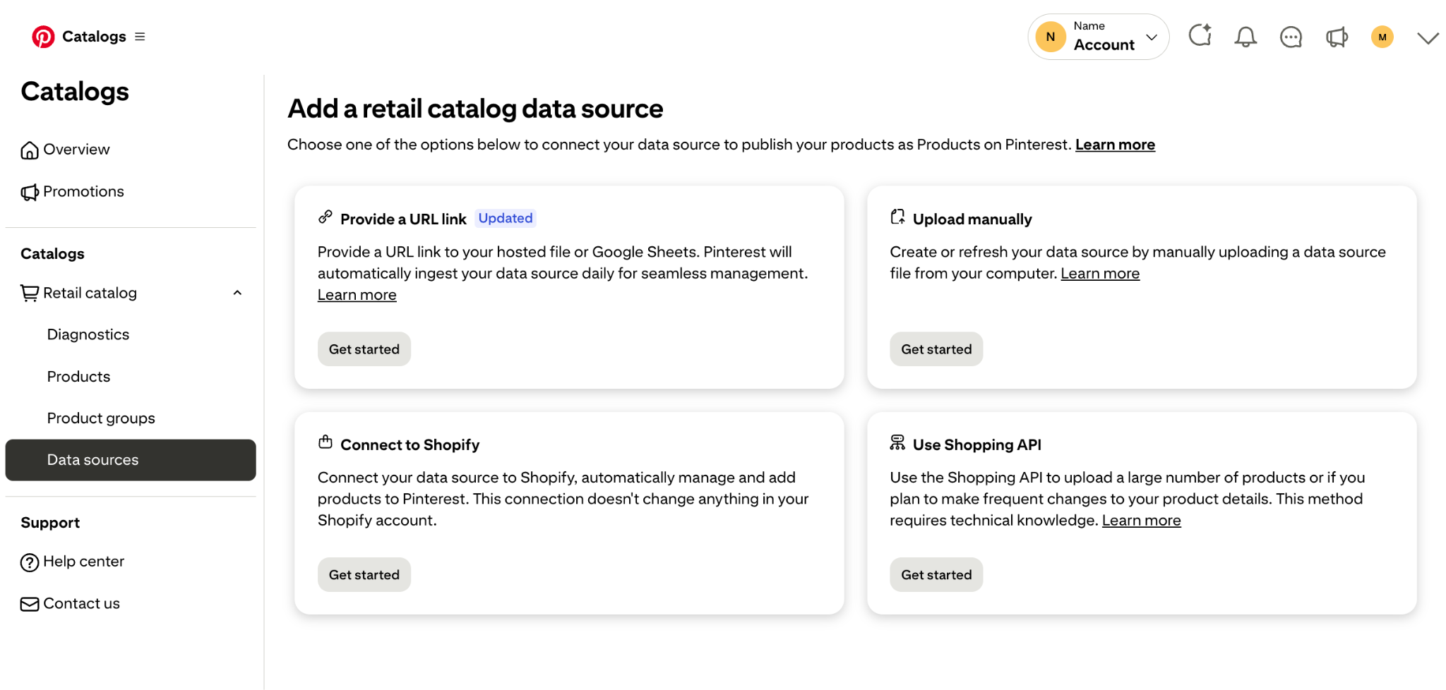 pinterest-catalog-data-sources
