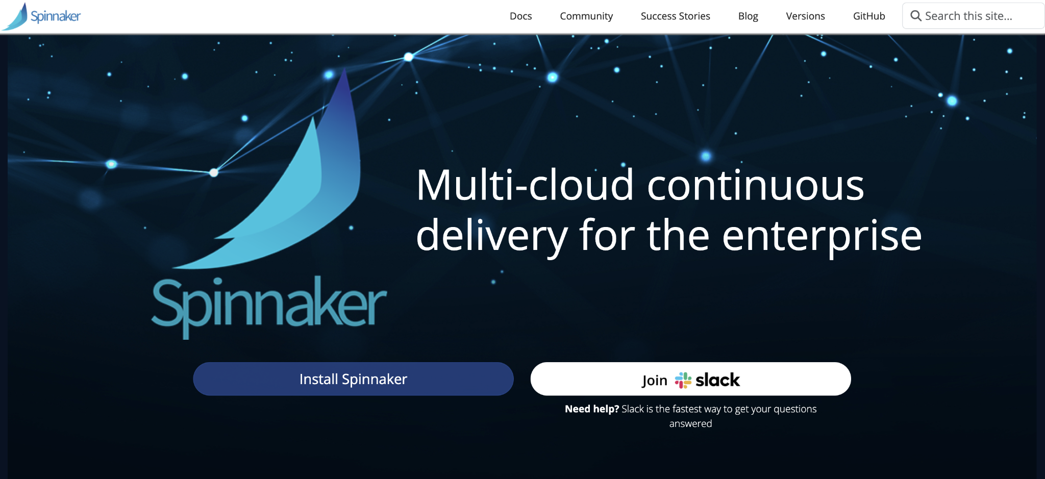 Spinnaker home page