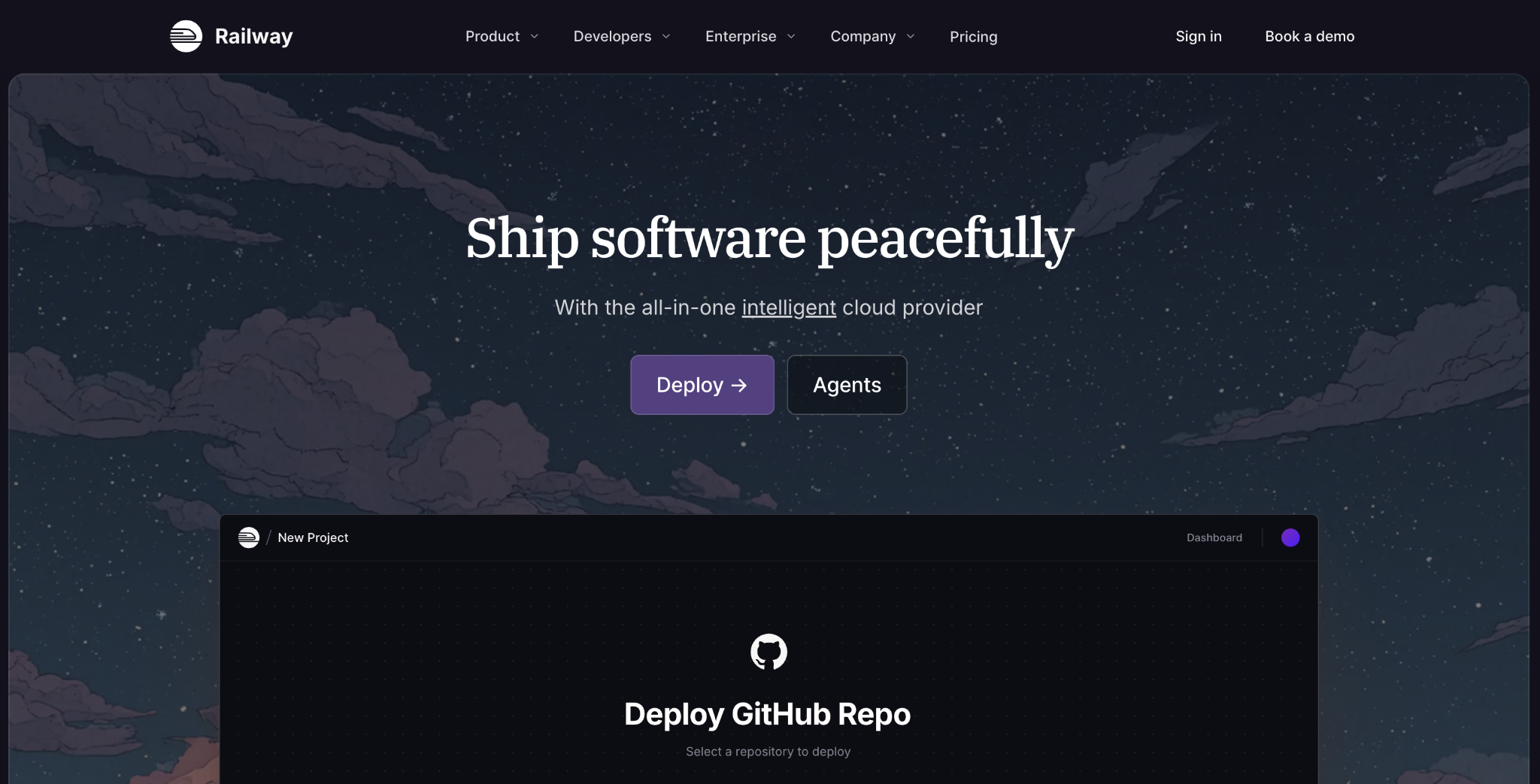 Railway home page