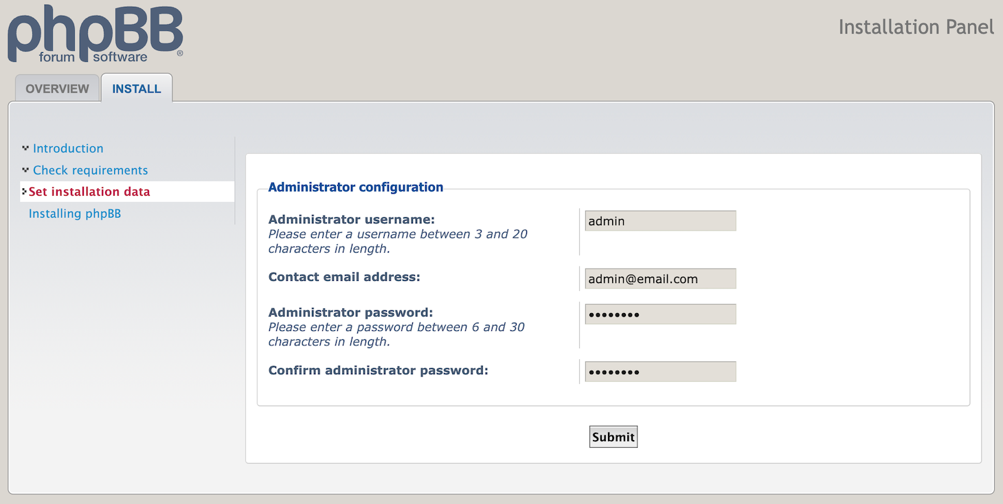 How to install phpBB and start using it