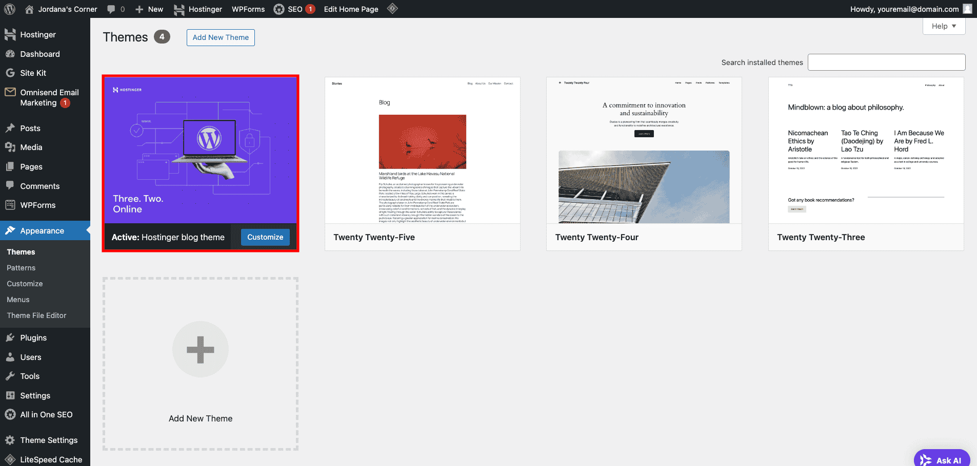 How to use WordPress to build a website